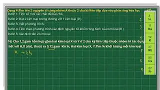 Ôn tập Hóa 10: 28/12/2025 7h30-9h00
