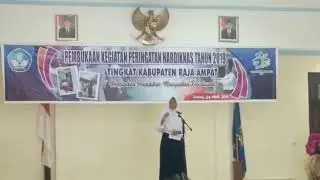 Speech contest about Environment in Raja Ampat West Papua Indonesia.