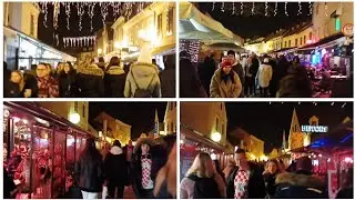 Tkalčićeva Street: The Busy and Vibrant Street in Zagreb during Christmas Advent