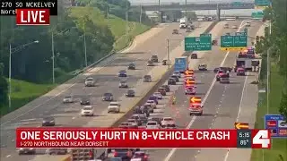 Crash snarls traffic on NB I-270 in St. Louis County