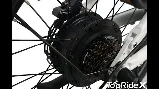 TopRideX Flex4 Folding E-Bike | Hidden Battery + Dual Suspension + USB Port