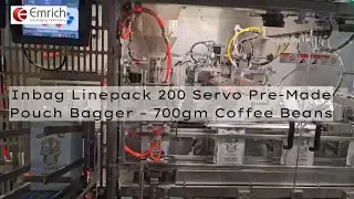Emrich Packaging Machinery - Inbag Linepack 200 Servo Pre-Made Pouch Bagger &ndash; 700gm Coffee Beans
