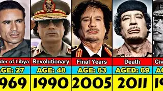 Muammar Gaddafi Transformation From 24 to 69 Year Old