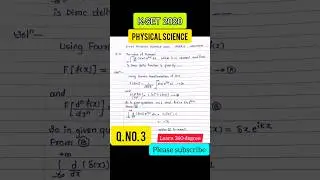 🔥kset physics 2020 solved🔥 #kset #kset2020 #physics #fouriertransform #trending  #short #shortvideo
