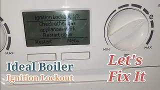 Ideal Logic central heating ignition lockout boiler isn't firing 🔥 up gassafe boiler repair
