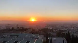 Закат в Гранаде (Испания)/ Sunset in Granada (Spain) Viewpoint del Torreon. Январь 2019