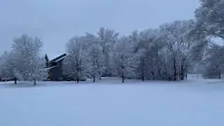 It snowed last night and this is what I woke up to....