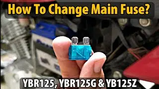 How To Change Replace Main Fuse Of A Motorcycle | Spare Fuse | YAMAHA YBR125, YB125Z, YBRG | KK ViDZ