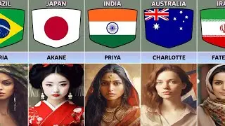 Most Popular Girls Name From Different Countries | Datalyzation