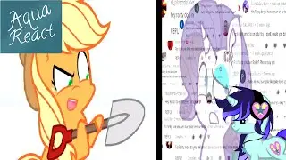 Aqua React's: MLP Animation - Ask Ponies - Rarity & Applejack