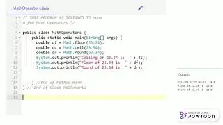 Lesson10.1 - Basic programs using arithmetic operators