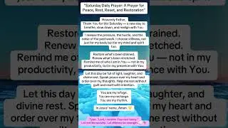 Let God restore you#SaturdayPrayer#FaithReset#RestWithGod#ChristianTikTok#DailyPeace#SoulRestoration