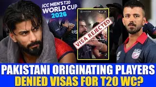 FOUR VISAS OF PAKISTANI ORIGINATING USA PLAYERS ARE KEPT ON HOLD FOR T20 WORLD CUP! HERES WHY #t20wc