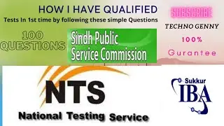 Job test qualify | 100 question to pass any job with 100% guarantee, #IBA #SPSC and #NTS