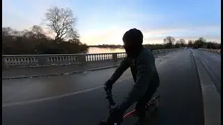 Brompton Ride in London 036 / Frozen Lake in Hyde Park #Brompton