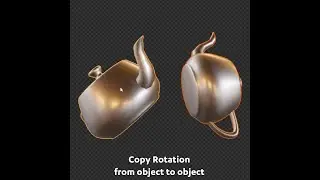 Daily Blender Secrets - Copy Rotation from one object to another