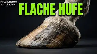 Flache Hufe: Ursachen, Wirkung, Bearbeitung - am Beispiel des linken Vorderhufes