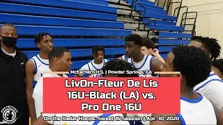 LivOn-Fleur De Lis 16U Black vs. Pro One (Highlights) - Sweet 16 Session Showcase Game