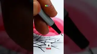 Ink Sketch Sunset Tree & Birds &ndash; SSM Art