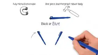 Retreeva Detectable Stick Pens | Metal Detectable Food Production Items