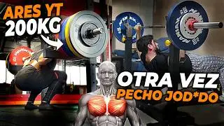 ARES YT 200 kg SENTADILLA y Pecho mal otra vez 🥲 el powerlifting mola