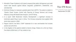 The IPR News   September 30, 2020