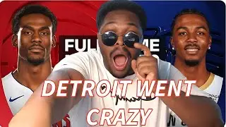 Detroit Took Over 🤯 | Pistons vs Pelicans NBA Reaction