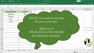 Using Speak Cells on Enter in Excel