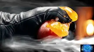 1 Fascinating Persimmon Crushing: ASMR in Smoke & Candlelight