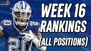 Week 16 Fantasy Football Rankings | Every Position | 2022 Fantasy Football Advice