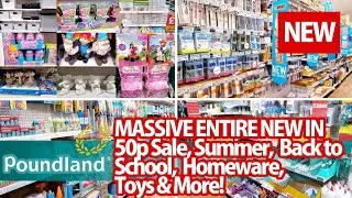 🔴ENTIRE NEW IN - Poundland Shop With Me * Summer, 50p sale, back to school, homeware, toys & more! *