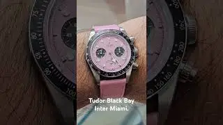 Tudor Black Bay pink new Inter Miami edition.