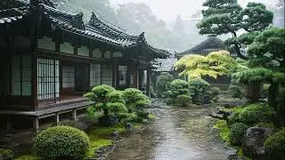 Relaxing Bamboo Rain & Tea Steam for Sleep | Nature Sounds for Calm, Clarity & Mindfulness