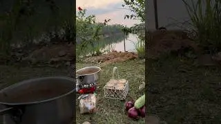 Camping, - how to make tea in the wild. #camping #shortsfeed #youtubeshorts #mountains #viralvideo