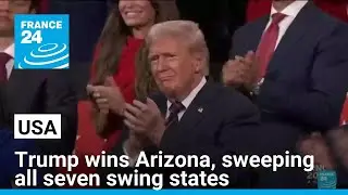 USA 2024 presidential election: Trump wins Arizona, sweeping all seven swing states &bull; FRANCE 24