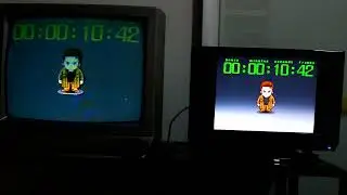 CRT composite vs LCD S-Video, MiSTer FPGA NeoGeo 240p Test Suite @ 960fps