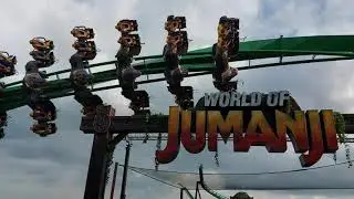 World of Jumanji and UK newest rollercoaster credit Mandrill Mayhem! B&M Wing Coaster 14/05/2023.