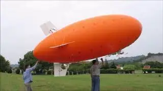 Our 6 meter outdoor THRC 600 new developed RC blimp for 1st try flying on Oct. 08, 2020.