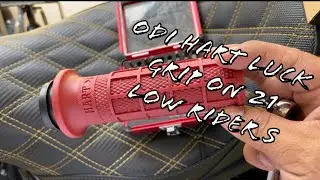 ODI Hart Luck grip install on my 2021 Low Rider S