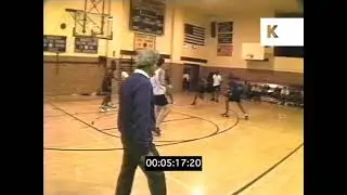 1990s USA, Chicago High School Basketball Practise, Basketball Coach