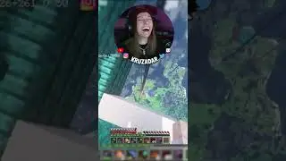 Gotta shove your homies off in Minecraft - Kruzadar #shorts