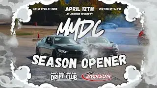 🔥 Mid Michigan Drift Club 2025 Season Opener: LIVE Epic Drifts in Jackson, MI! 🚗💨