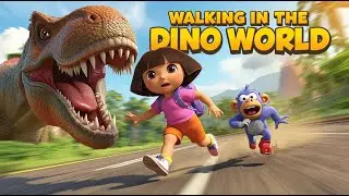 Walking in the Dino World | Dinosaur Song for Kids | Fun Action Song for Toddlers