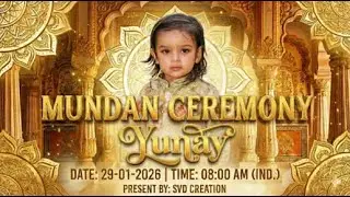 Yunay's Mundan Ceremony LIVE | 29-01-2026 | SVD Creation