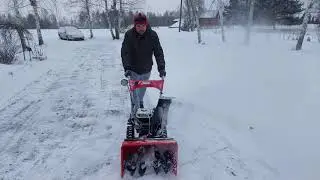 Hecht 9555 snow blower first run