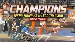 DIKECOTIN TANGGUNG AKIBATNYA! TEKNO TUNER HS WIN VS LEGO THAILAND, ENGINE PRIVATE MEMANG NGERI!