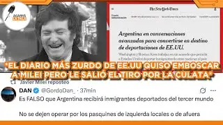 EL DIARIO M&Aacute;S ZURDO DE EE.UU QUISO EMBOSCAR A MILEI PERO LE SALI&Oacute; EL TIRO POR LA CULATA: 