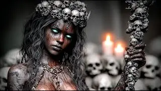 👑💀 QUEEN OF THE DEAD 💀👑Haunted Underworld Remix 👑💀 4K Dark Fantasy Metal Music Video