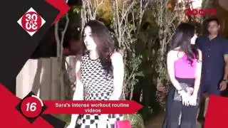 Watch  Sara Ali Khan rsquo;s intense workout session   Lifestyle