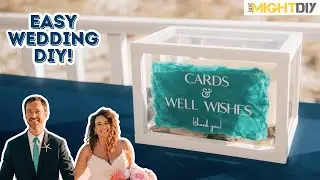 How to Customize a Wedding Card Box with a Cricut!